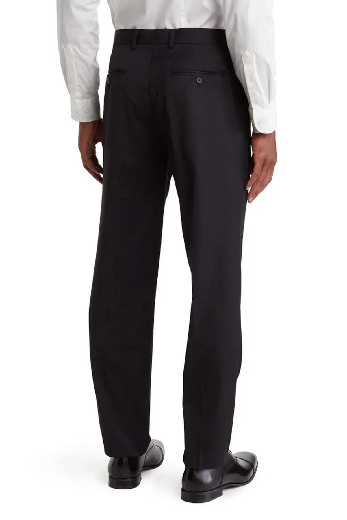 Wool Blend Stretch Dress Pant