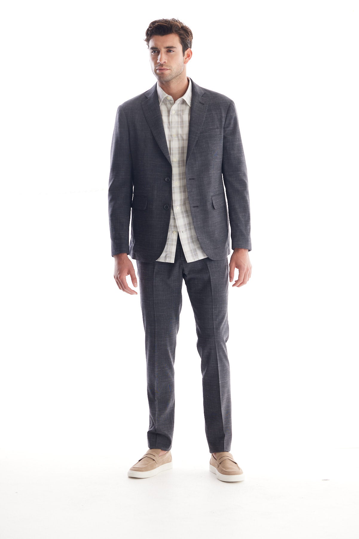 Wool Linen Suit Separate Coat