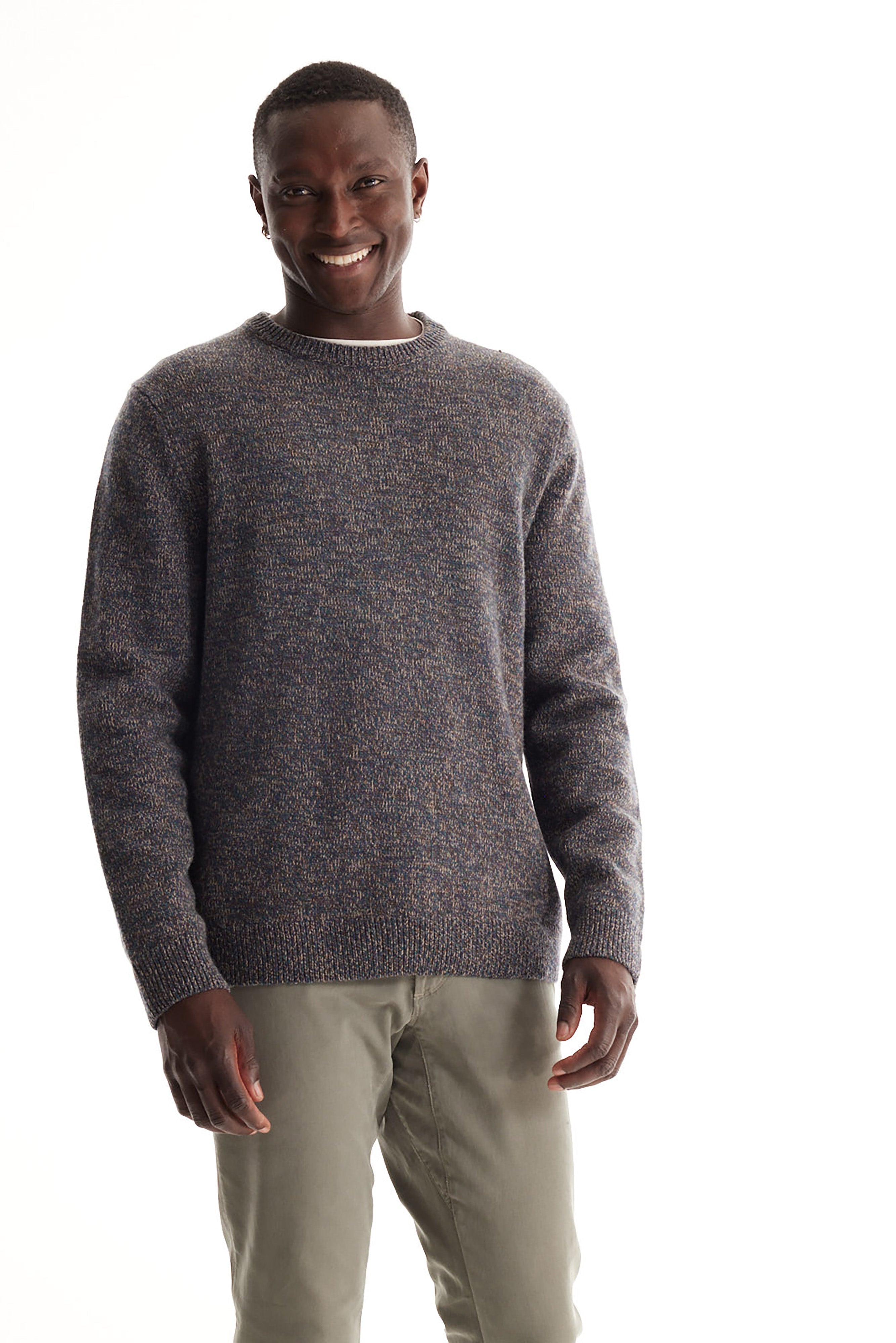 Marl Merino Crew Neck Sweater