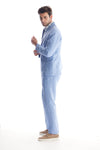 Solid Linen Suit Separate Coat