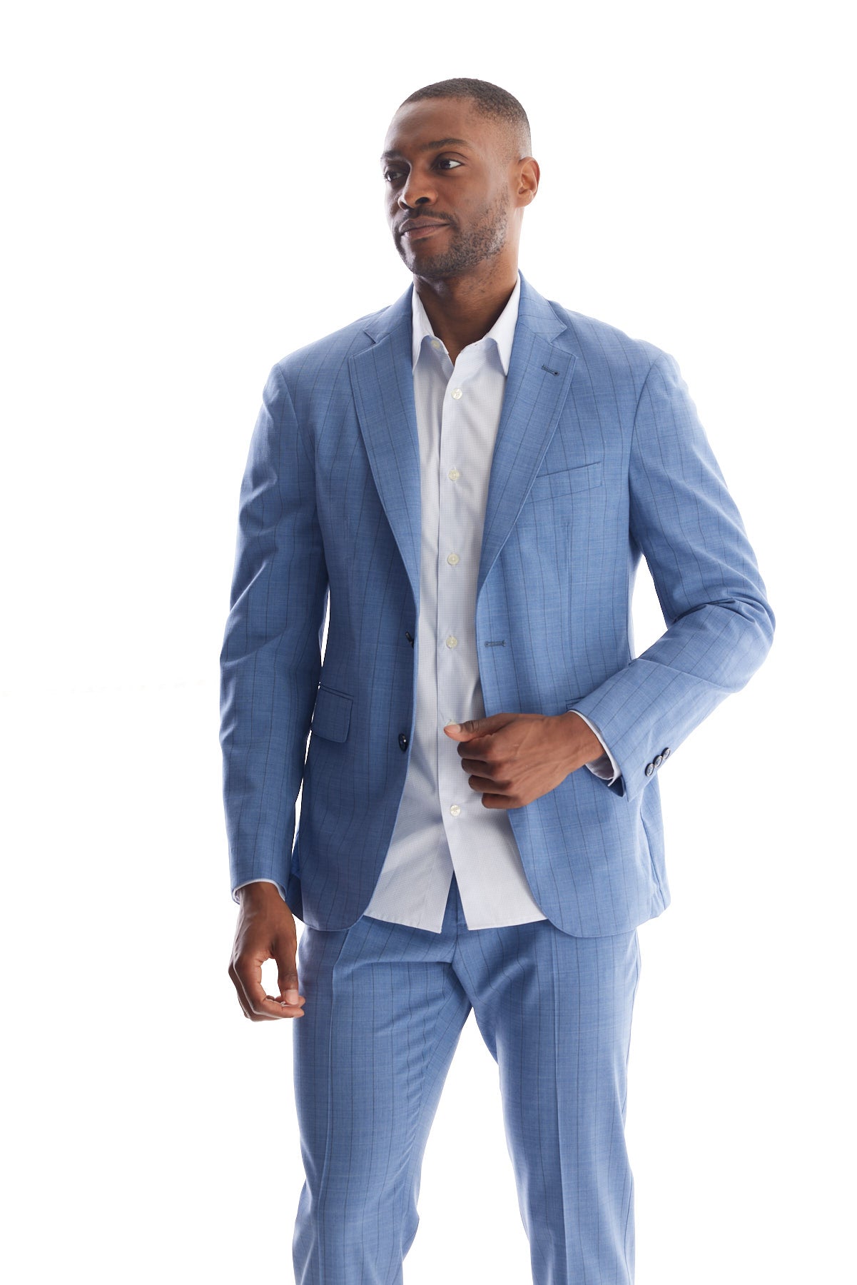 Striped Wool Suit Separate Coat