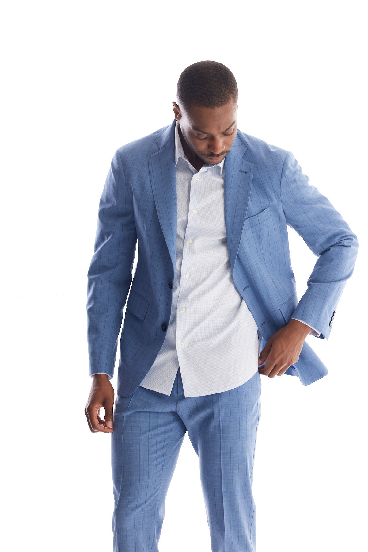 Striped Wool Suit Separate Coat