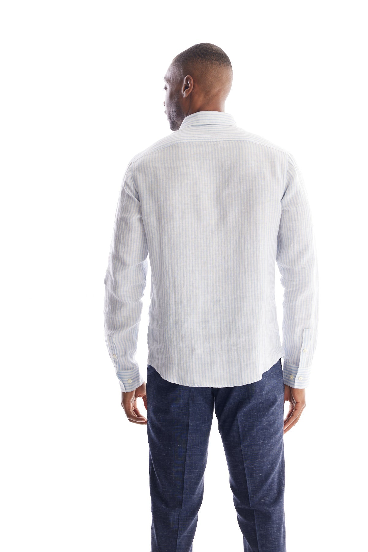 Striped Linen Dress Shirt