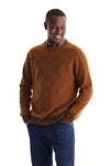 Merino Checker Crew Neck Sweater