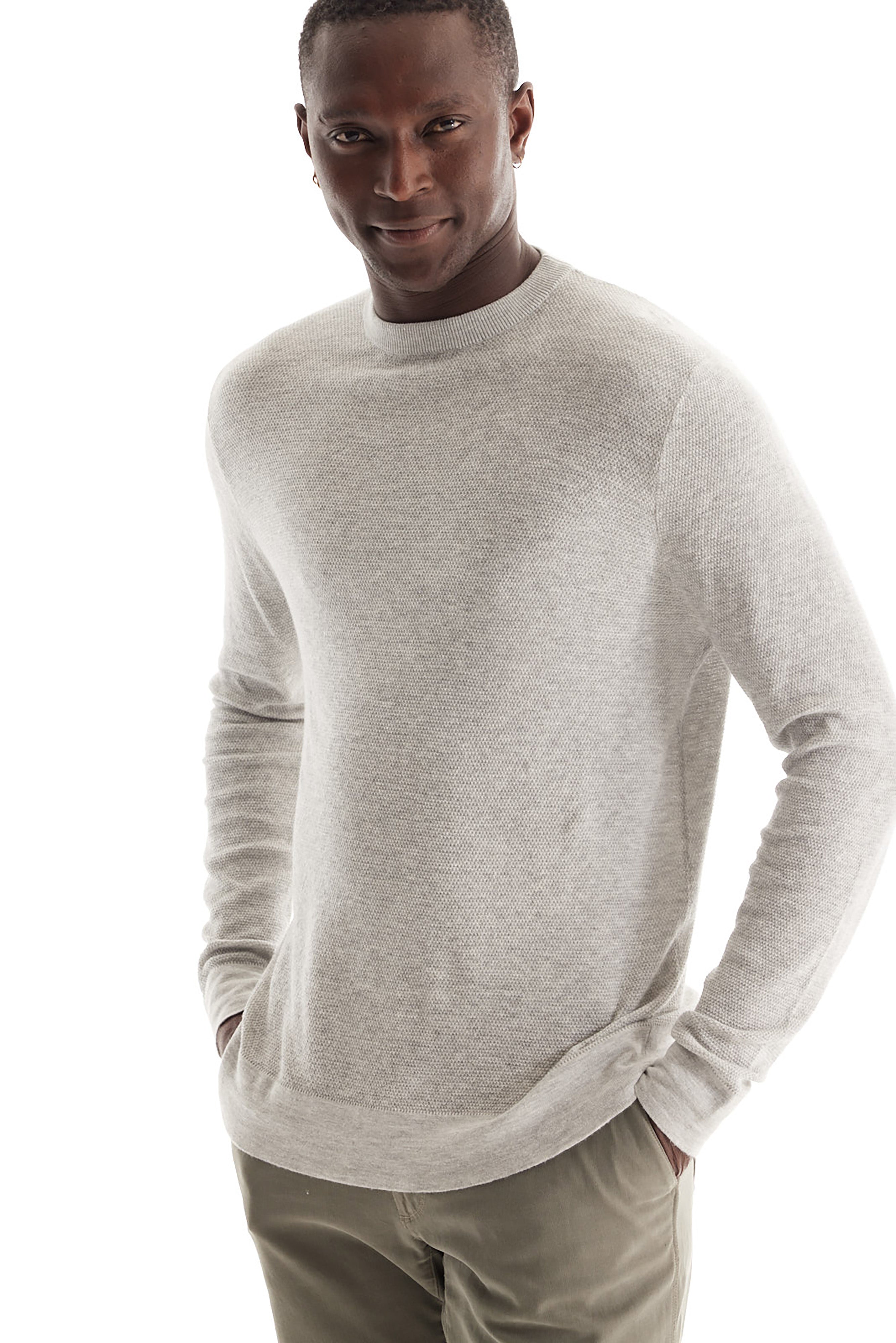 Birdseye Cotton Silk Sweater