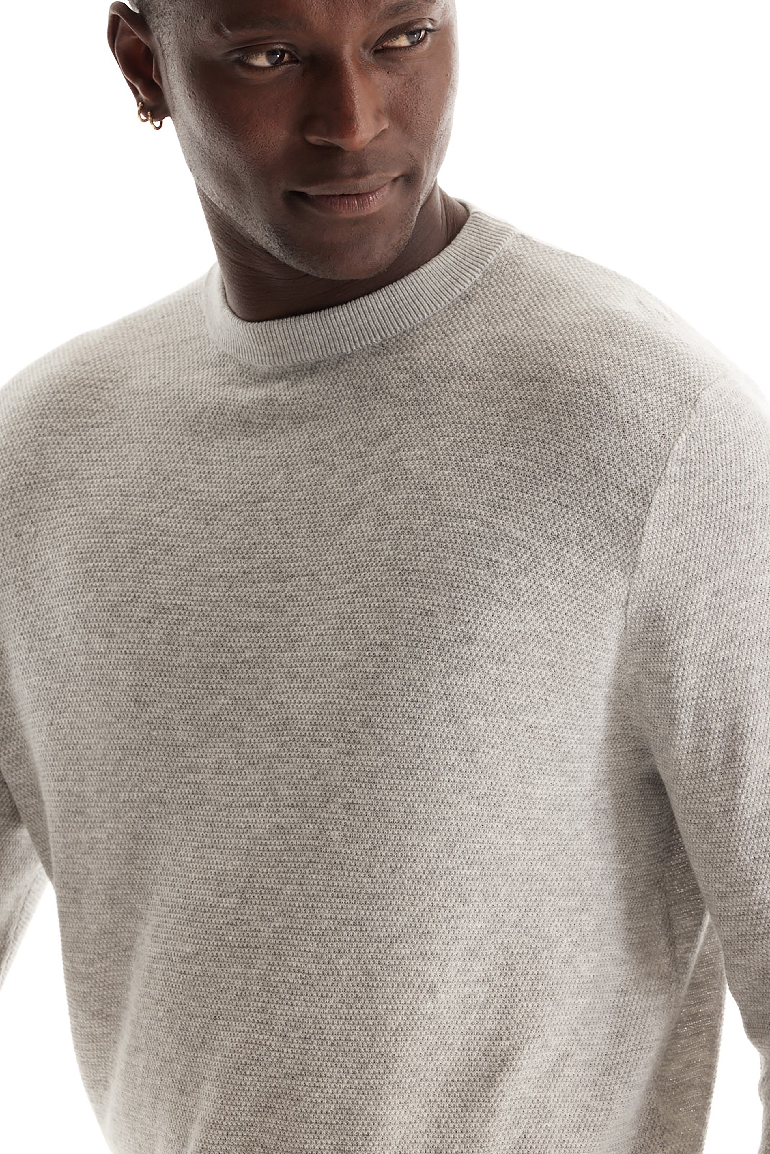 Birdseye Cotton Silk Sweater