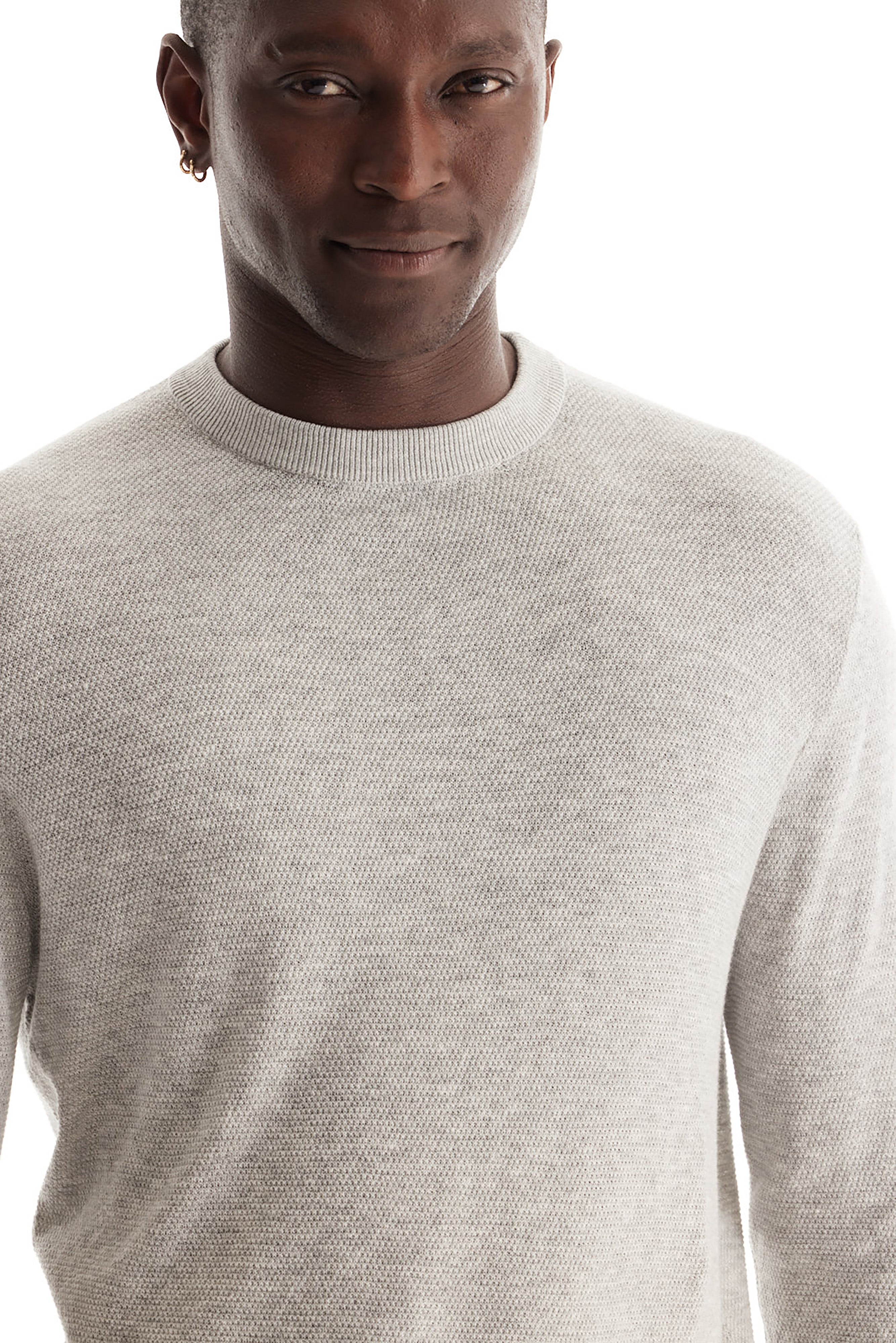 Birdseye Cotton Silk Sweater