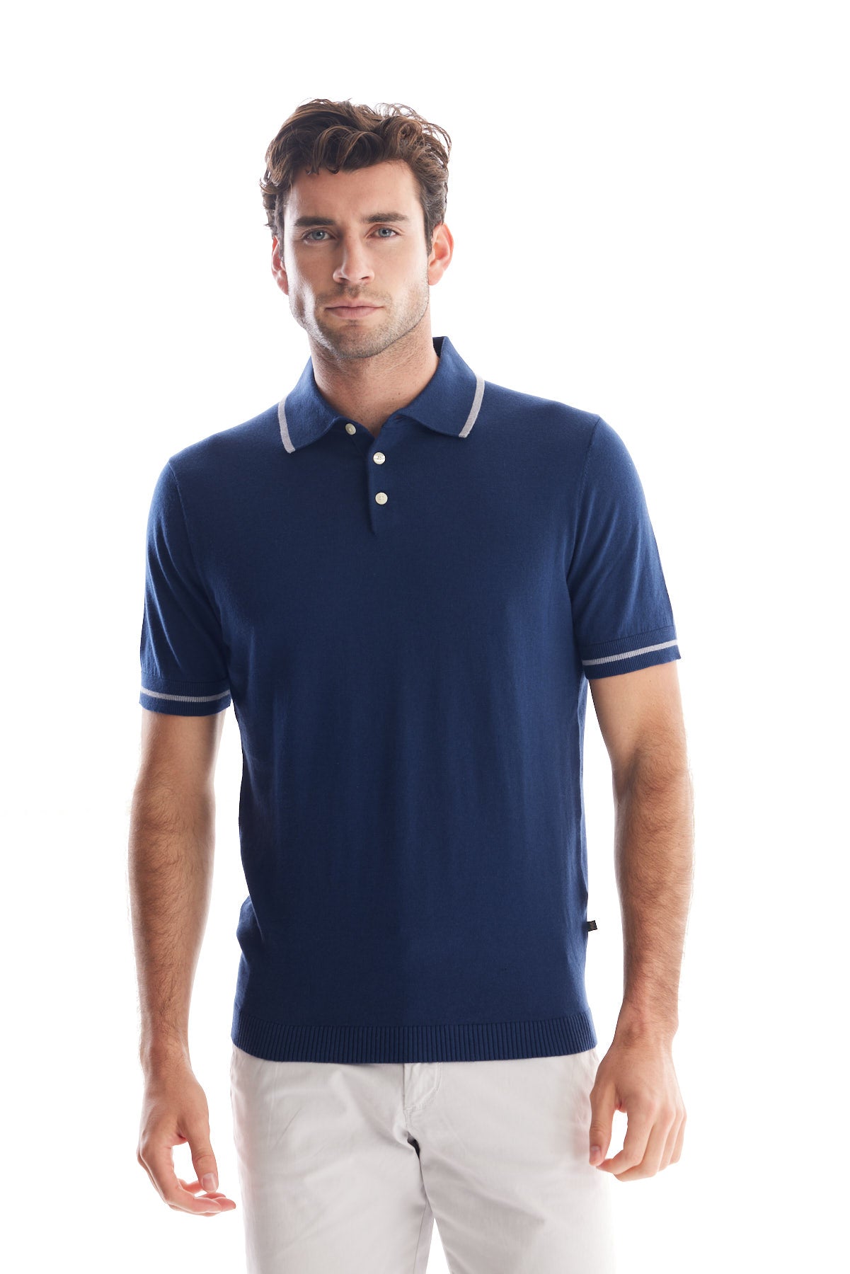 Ferdinand Cotton Silk Short Sleeve Polo