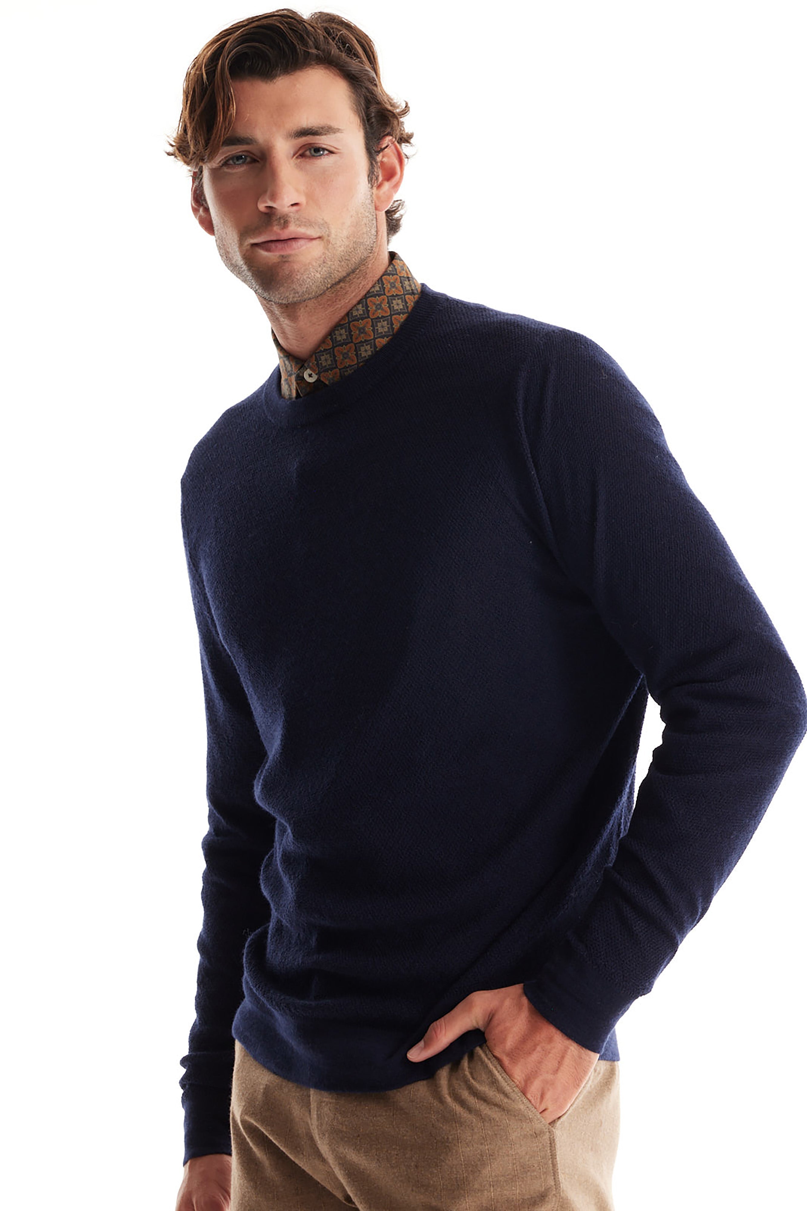 Birdseye Cotton Silk Sweater