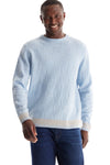 Merino Checker Crew Neck Sweater
