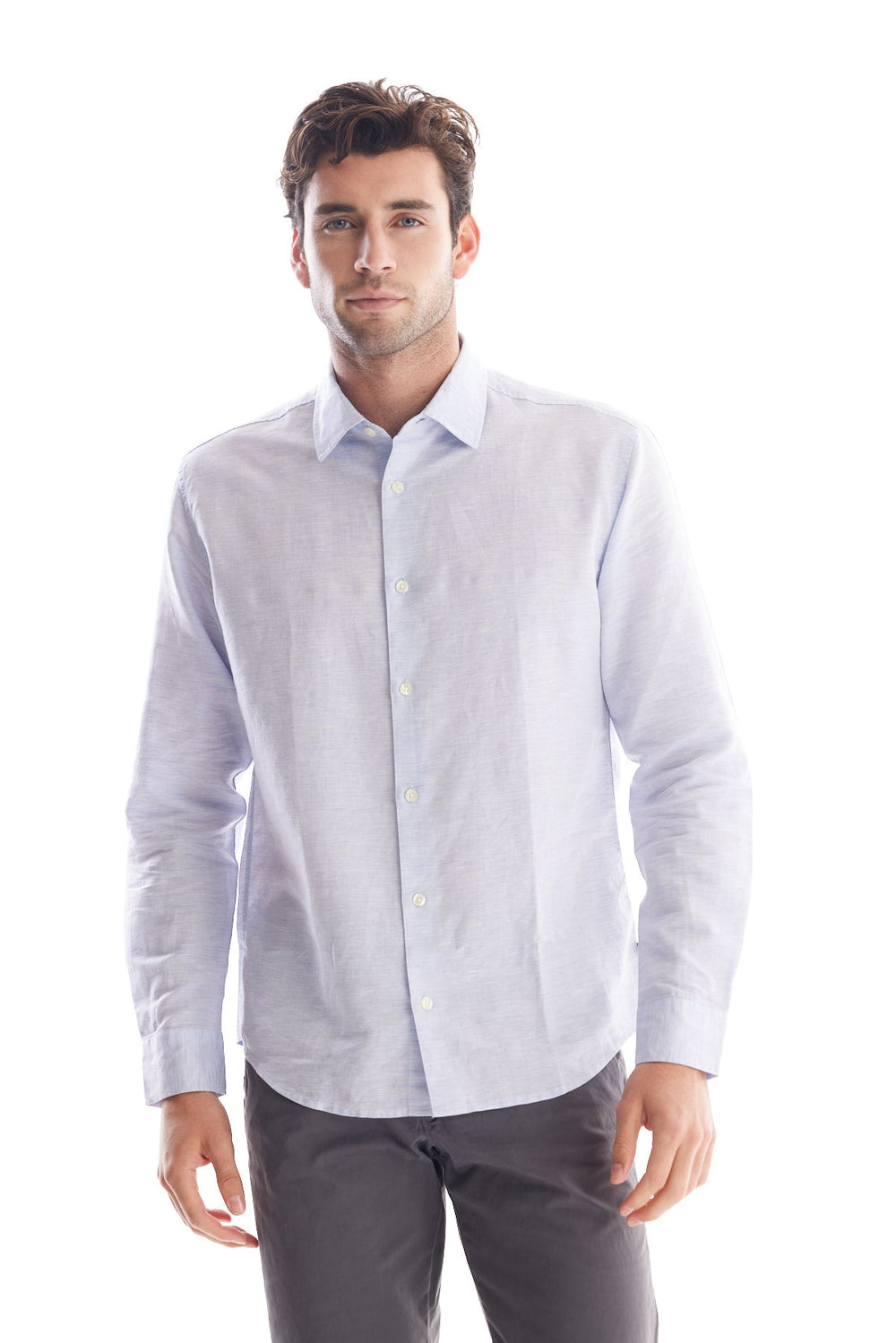 Product Image for Solid Linen Dress Shirt