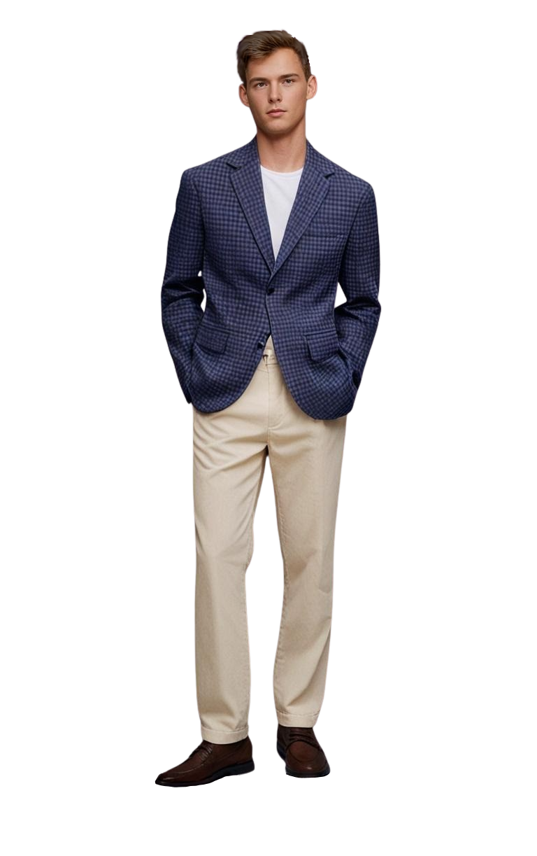 Check Wool Sport Coat