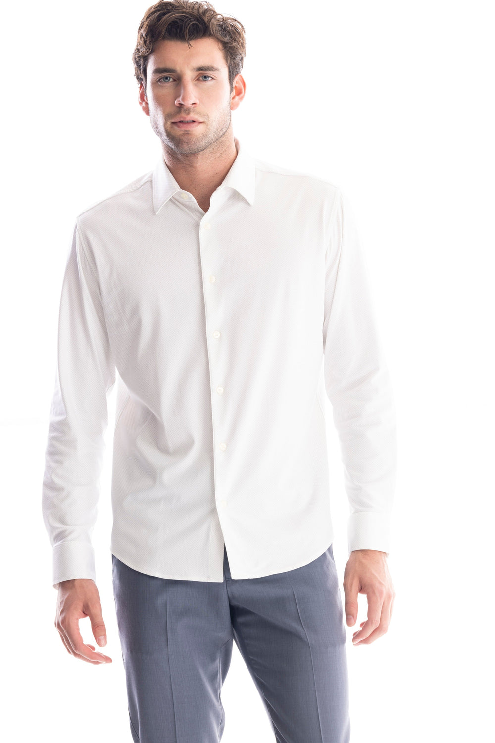 Product Image for Micro Dot Jersey Printed Dress Shirt