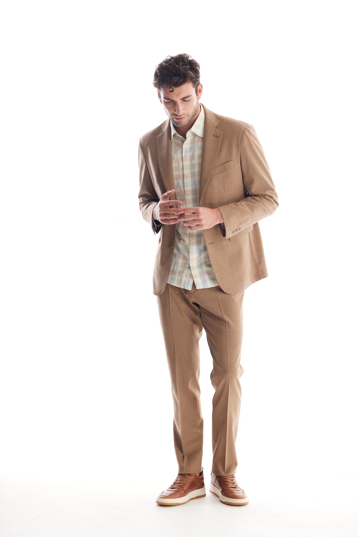 Solid Wool Suit Separate Coat