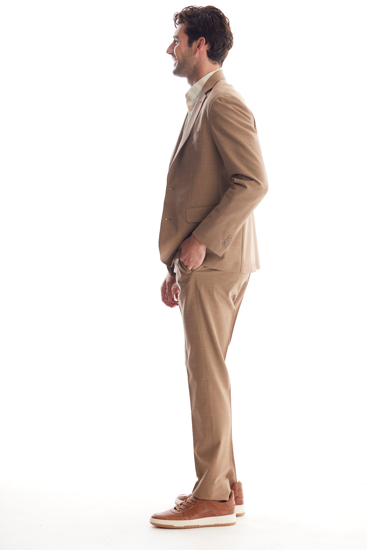 Solid Wool Suit Separate Coat