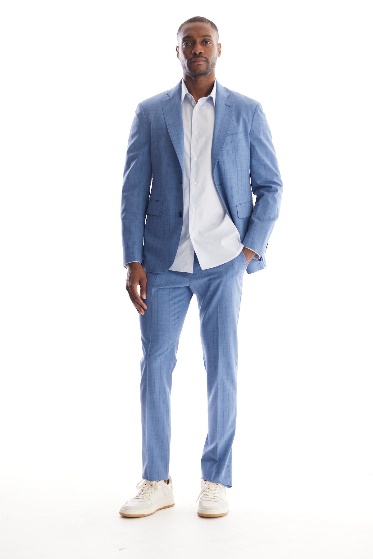 Striped Wool Suit Separate Coat