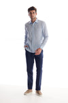 Solid Linen Dress Shirt