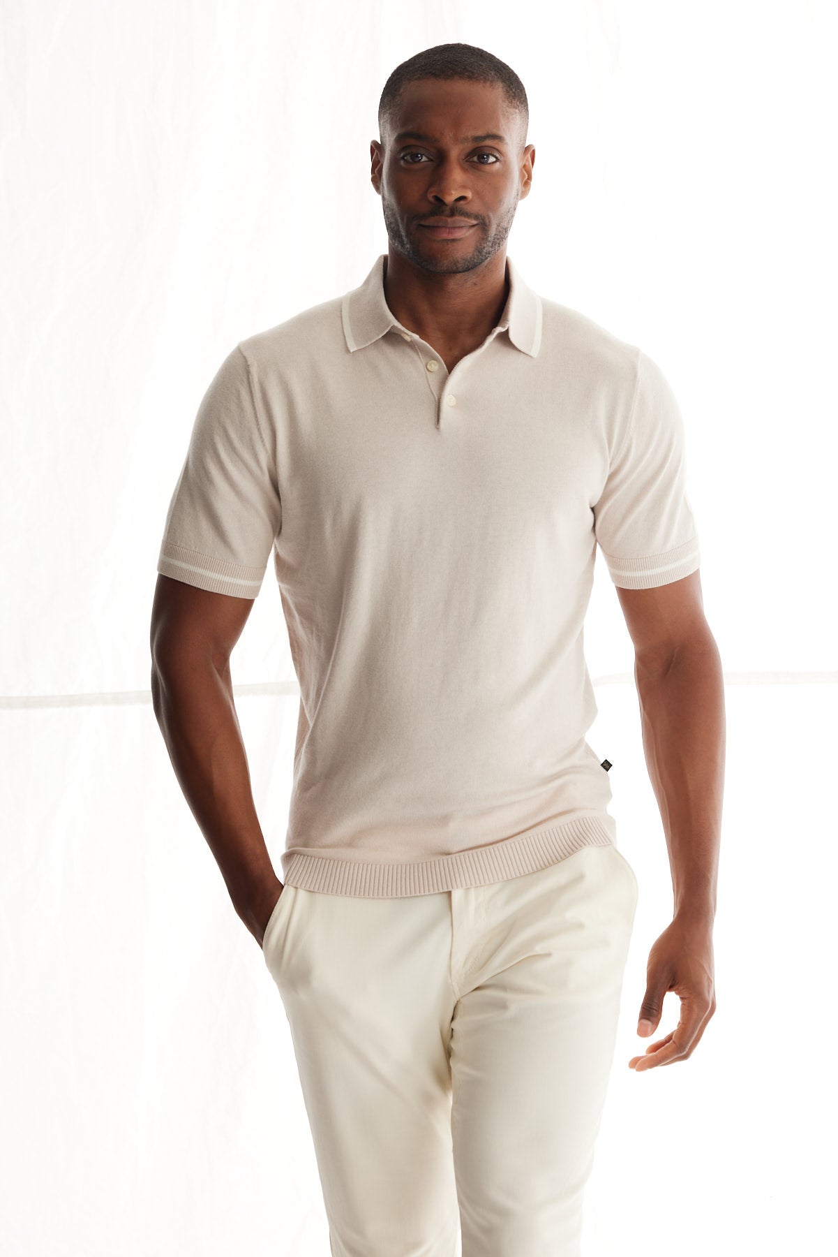 Ferdinand Cotton Silk Short Sleeve Polo