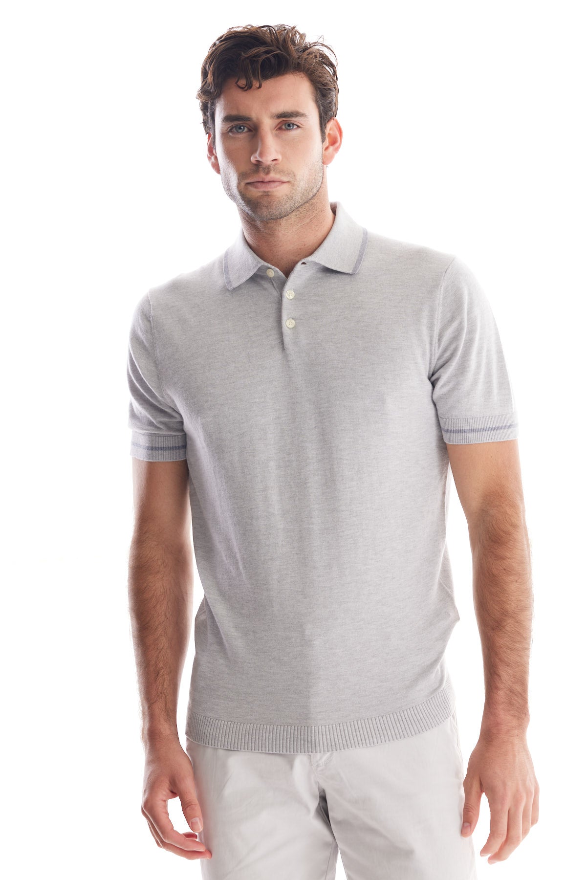 Ferdinand Cotton Silk Short Sleeve Polo