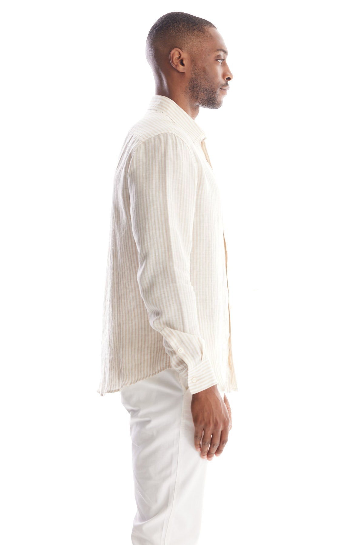 Striped Linen Dress Shirt