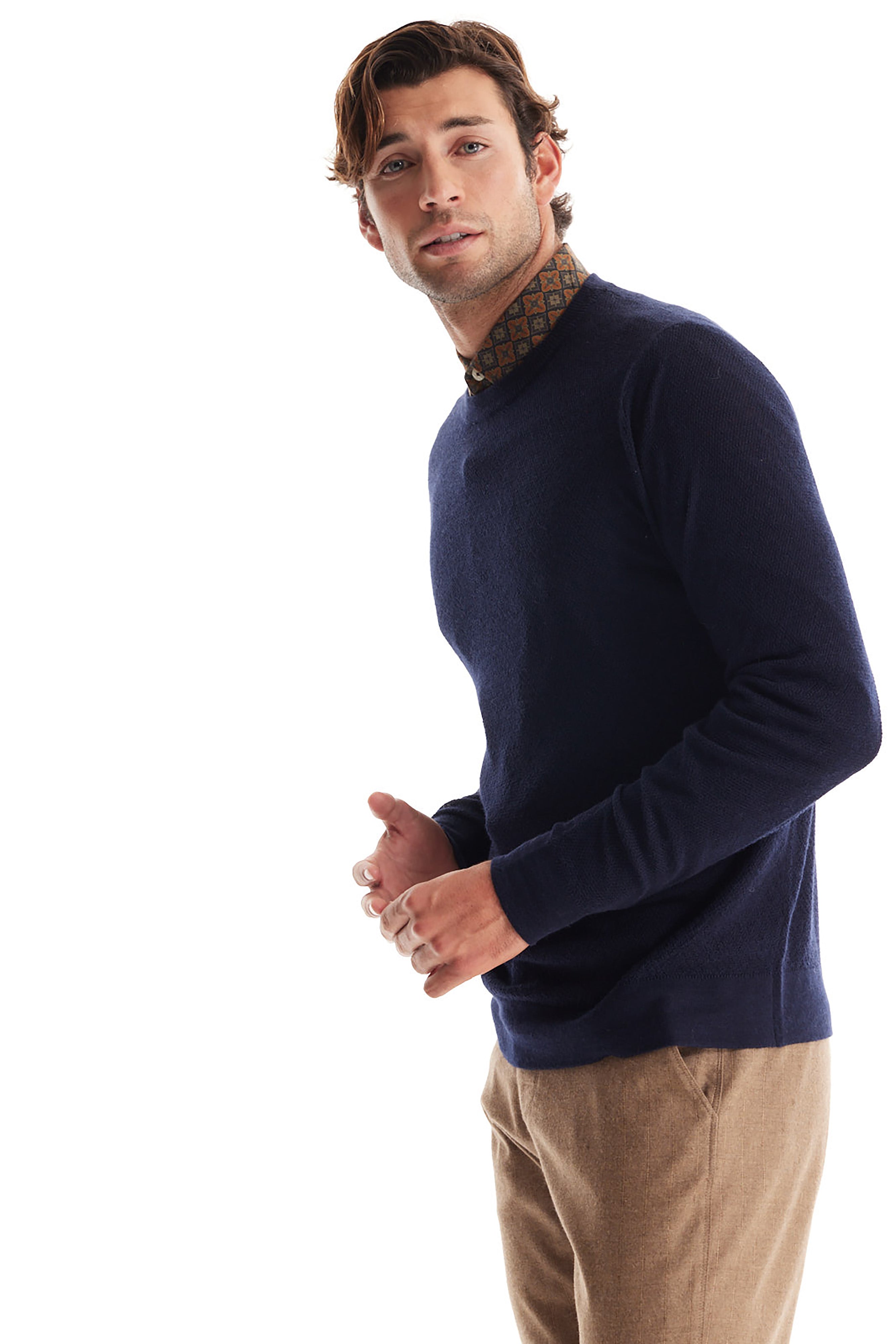 Birdseye Cotton Silk Sweater