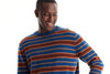 Merino Yarn Dyed Stripe Crew Neck Sweater