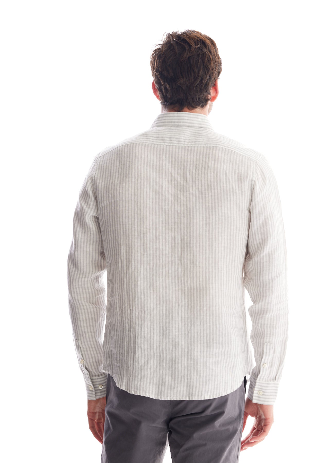 Striped Linen Dress Shirt